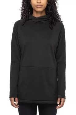 686 Women's Mission Grid Fleece Hoody - Black