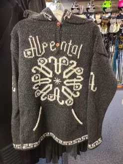 El Gringo Imports Alpental Pullover Hoodie - Grey/White