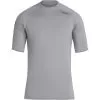 NRS Men's Rashguard ShortÂ-Sleeve Shirt - Titanium 2 NRS Men's Rashguard ShortÂ-Sleeve Shirt - Titanium -Ski Equipment Shop NRS Mens Rashguard Short Sleeve Shirt Titanium