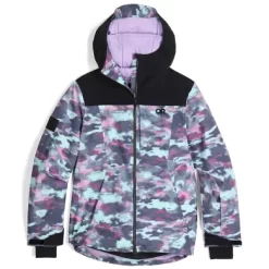 Outdoor Research Women's Snowcrew Jacket - Calcite Camo/Black