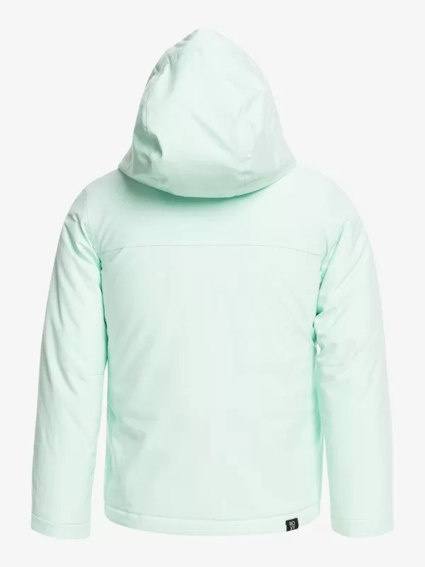 Roxy Galaxy Girl 8-16 Insulated Snow Jacket - Fair Aqua 4 Roxy Galaxy Girl 8-16 Insulated Snow Jacket - Fair Aqua - Image 2