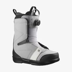 Salomon Men's Faction BOA Snowboard Boots - Grey/Black/White