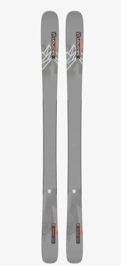 Salomon QST Spark Unisex Skis - Storm Grey/Black/Flame