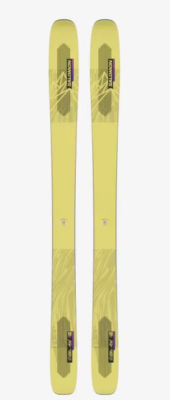 Salomon QST Stella 106 Women's Skis - Yellow Pear/Neon Pink