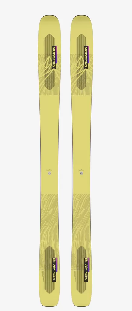 Salomon QST Stella 106 Women's Skis - Yellow Pear/Neon Pink