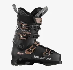 Salomon S/PRO ALPHA 90 W's Ski Boots - Black/Rose Gold Metallic/Silver