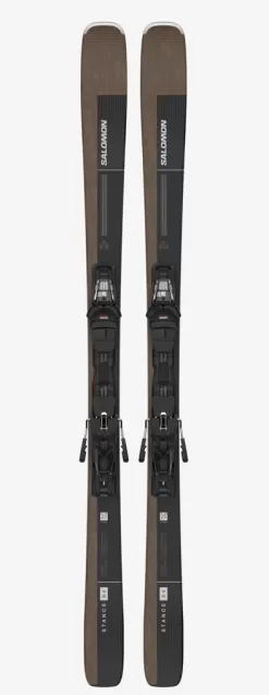 Salomon Stance 84 Skis W/ M12 GW Bindings - Copper/Black/Silver Metallic