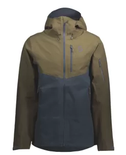 Scott Men's Explorair 3L Jacket - Earth Brown / Dark Blue