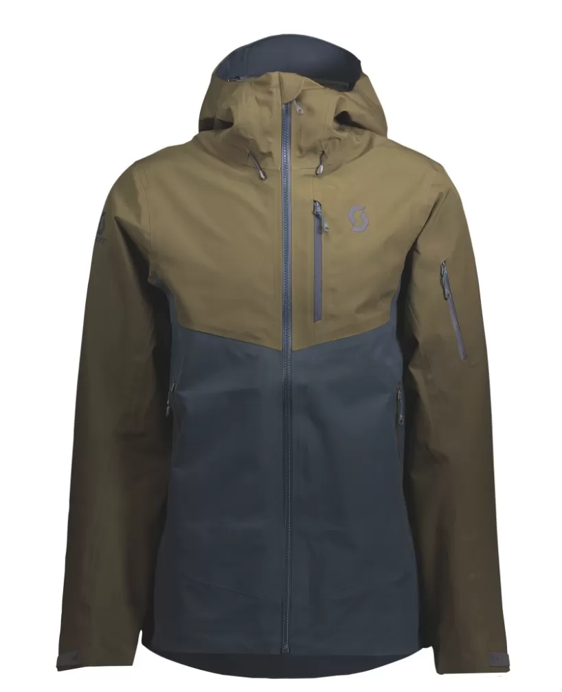Scott Men's Explorair 3L Jacket - Earth Brown / Dark Blue 3 Scott Men's Explorair 3L Jacket - Earth Brown / Dark Blue