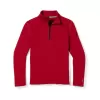 Smartwool Kids' Classic Thermal Merino Base Layer Zip T - Rhythmic Red -Ski Equipment Shop Smartwool Kids Classic Thermal Merino Base Layer Zip T Rhythmic Red