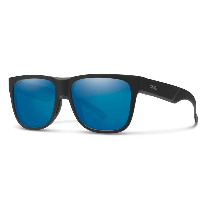 Smith Lowdown 2 Sunglasses - Matte Black / CP Polarized Blue Mirror Lens