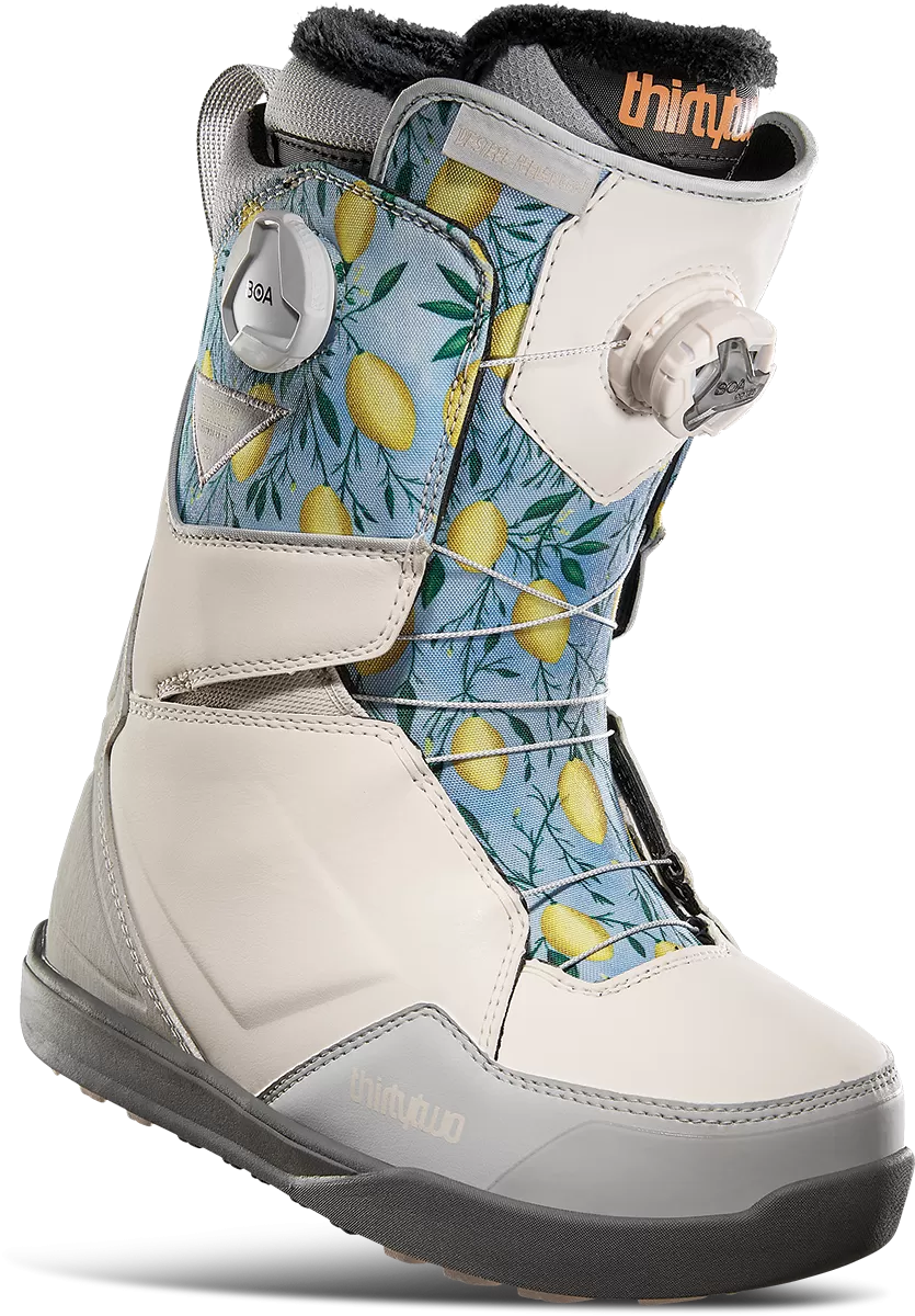ThirtyTwo Women's Lashed Double BOA Snowboard Boots - Grey / Pink Melancon