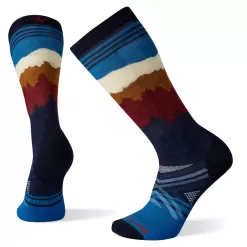 Smartwool Ski Full Cushion Alpenglow Pattern Socks - Deep Navy
