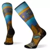 Smartwool Ski Zero Cushion Mountain Escape Print Over The Calf Socks - Desert Sand -Ski Equipment Shop smartwool ski zero cushion mountain escape print over the calf socks desert sand